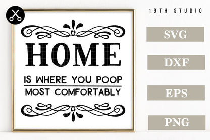 Funny Bathroom Signs SVG bundle - M32 Craft House SVG - SVG files for Cricut and Silhouette