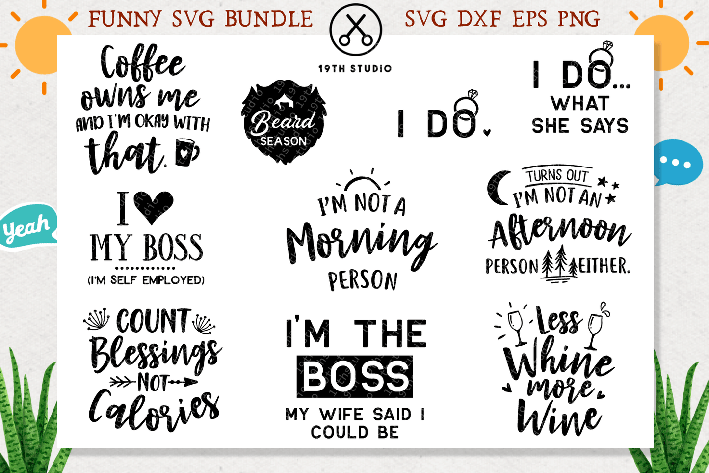 Funny quotes SVG bundle - M4 Craft House SVG - SVG files for Cricut and Silhouette