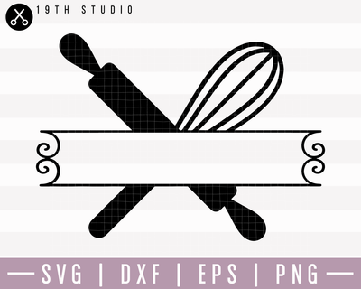 Graphic Baking Monogram SVG | M22F6 Craft House SVG - SVG files for Cricut and Silhouette