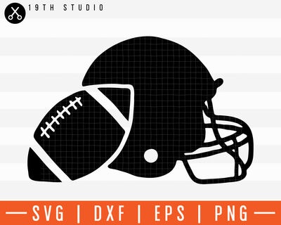 Graphic Football And Helmet SVG | M11F2 Craft House SVG - SVG files for Cricut and Silhouette