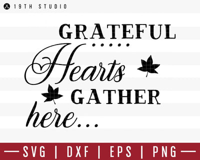 Grateful hearts gather here SVG | M39F8 Craft House SVG - SVG files for Cricut and Silhouette