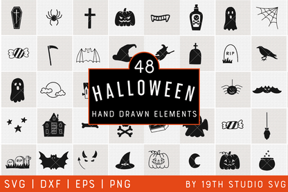 Halloween Illustration Bundle | VB38 Craft House SVG - SVG files for Cricut and Silhouette