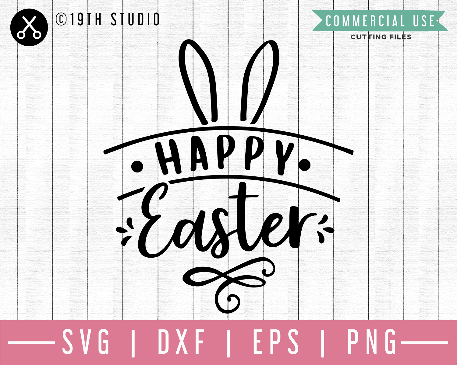 Happy Easter SVG | M46F | An Easter SVG cut file Craft House SVG - SVG files for Cricut and Silhouette