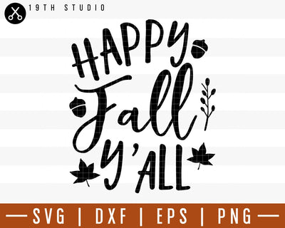 Happy fall y'all SVG | M29F5 Craft House SVG - SVG files for Cricut and Silhouette