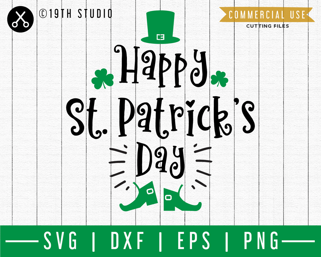Happy St Patrick's Day SVG | A St. Patrick's Day SVG cut file M45F Craft House SVG - SVG files for Cricut and Silhouette