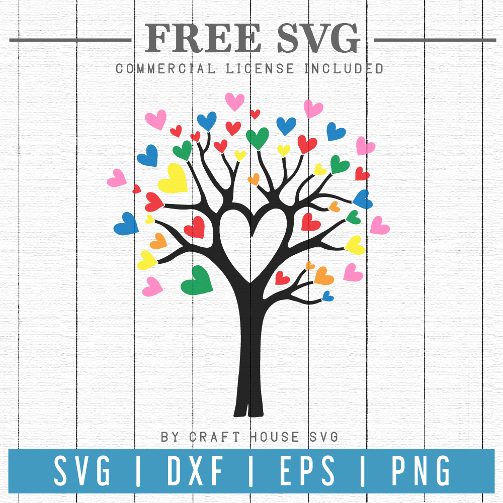 Heart Tree SVG | FB81 Craft House SVG - SVG files for Cricut and Silhouette