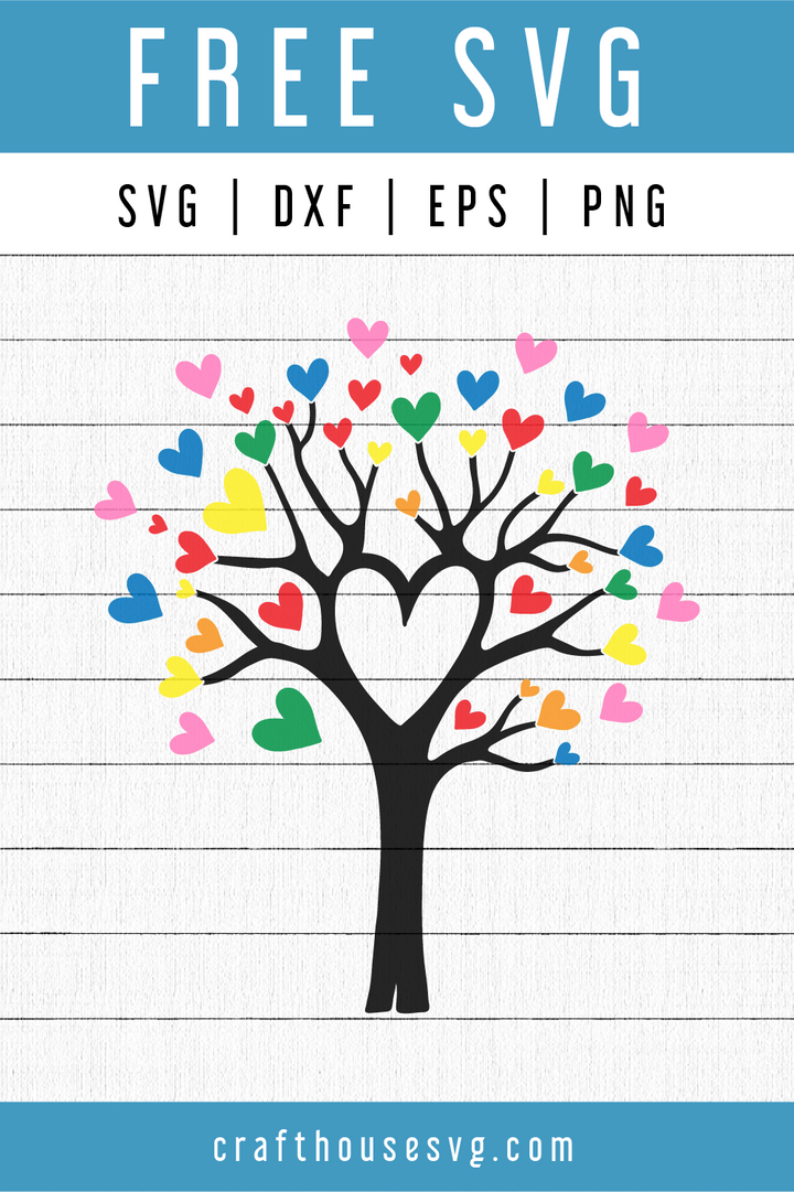 Heart Tree SVG | FB81 Craft House SVG - SVG files for Cricut and Silhouette