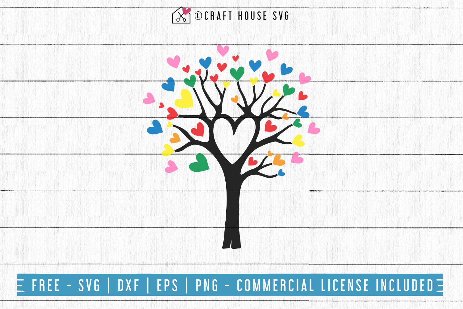 Heart Tree SVG | FB81 Craft House SVG - SVG files for Cricut and Silhouette