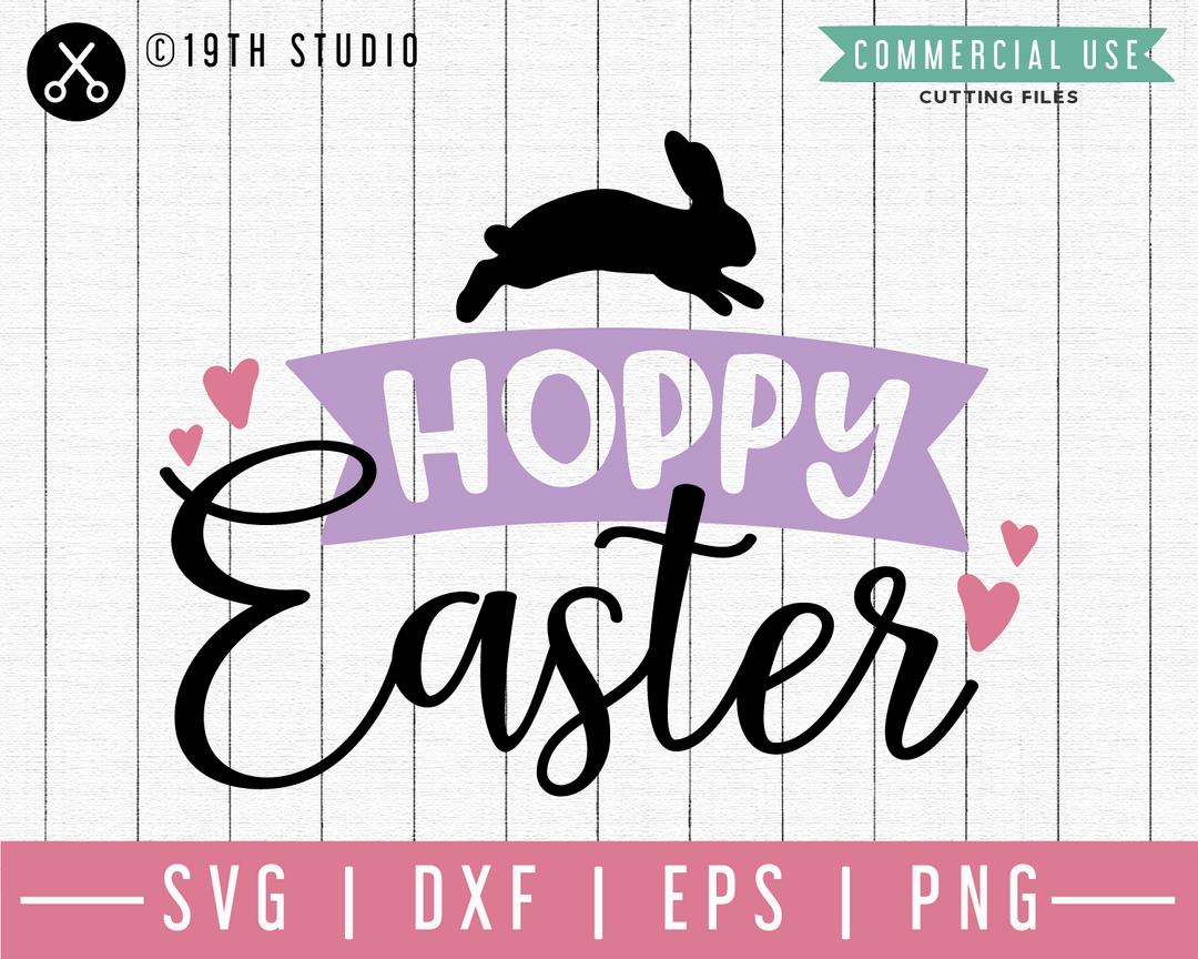Hoppy Easter SVG | M46F | An Easter SVG cut file Craft House SVG - SVG files for Cricut and Silhouette