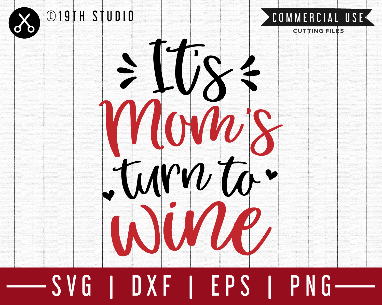 It's mom's turn to wine SVG | M47F | A Wine SVG cut file Craft House SVG - SVG files for Cricut and Silhouette