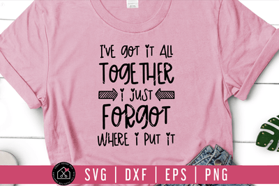 I've got it all together I just forgot where I put it SVG | M54F Craft House SVG - SVG files for Cricut and Silhouette