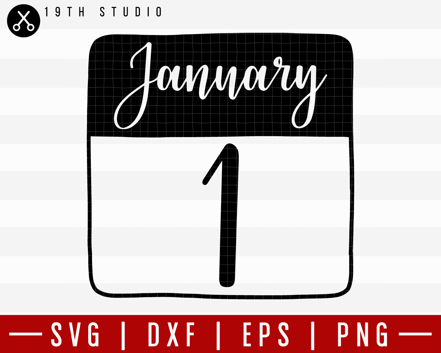 January 1 SVG | M21F29 Craft House SVG - SVG files for Cricut and Silhouette