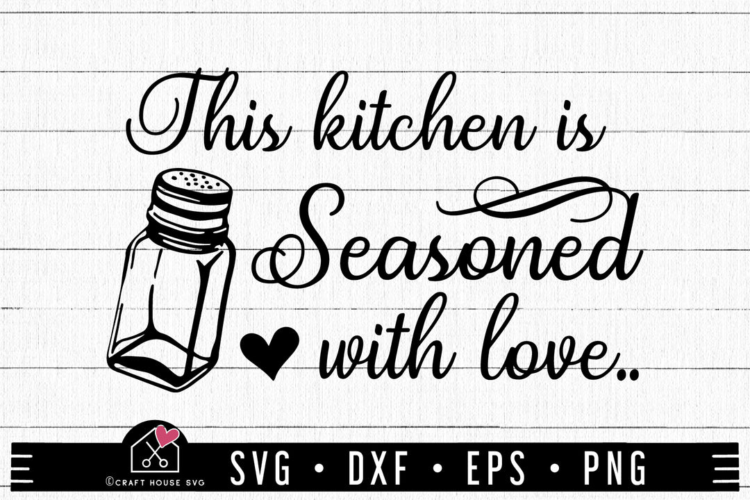 This kitchen is seasoned with love SVG | MF22