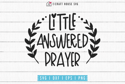 Little answered prayer SVG | M53F Craft House SVG - SVG files for Cricut and Silhouette