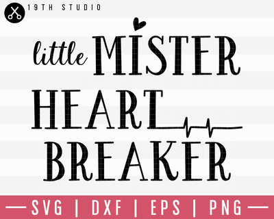 Little Mister Heart Breaker SVG | M19F23 Craft House SVG - SVG files for Cricut and Silhouette