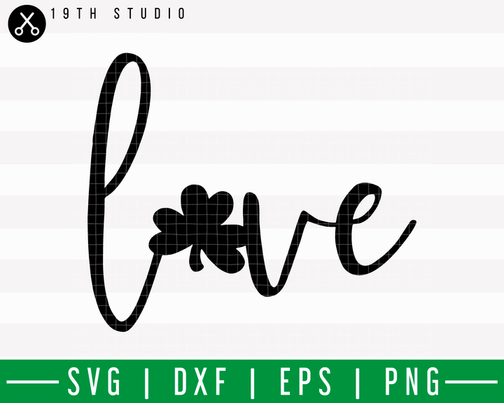 Love Clover SVG | M18F13 - Craft House SVG