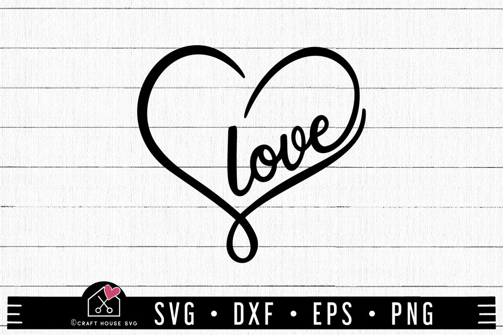 FREE Love Heart SVG - Craft House SVG