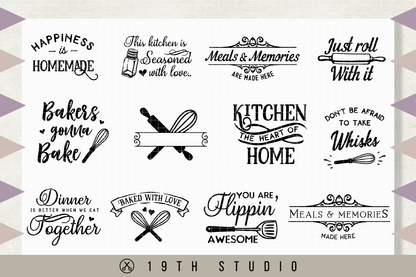 Kitchen SVG Bundle - Craft House SVG