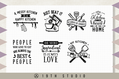 Kitchen SVG Bundle - Craft House SVG