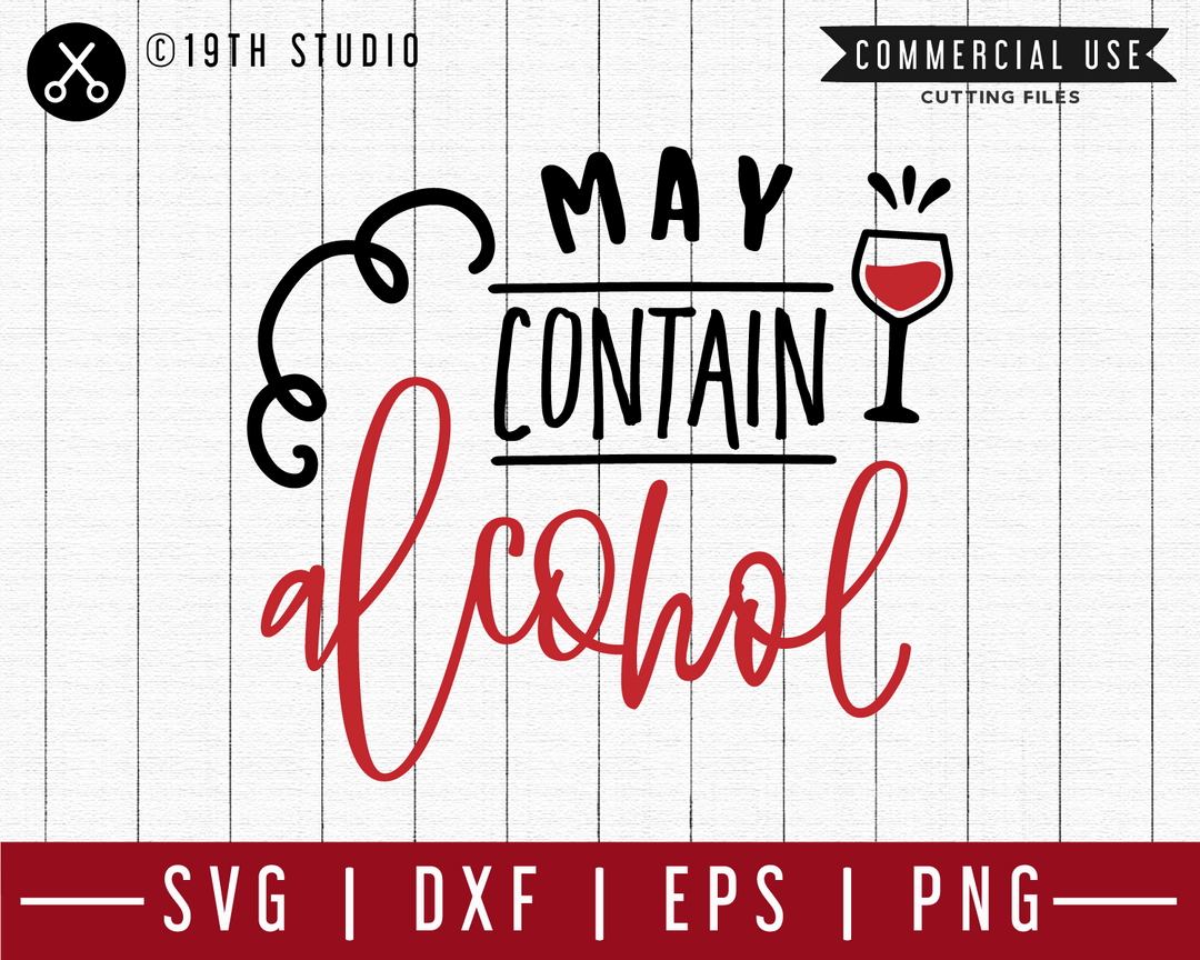 May contain alcohol SVG | M47F | A Wine SVG cut file Craft House SVG - SVG files for Cricut and Silhouette