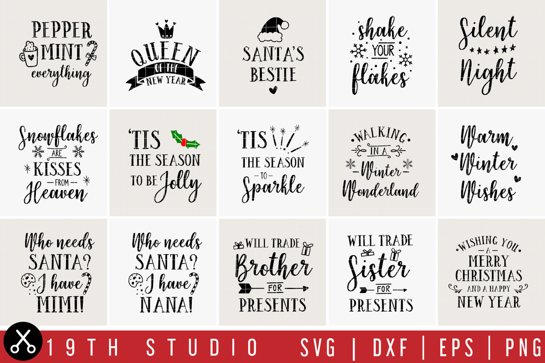 Mega Holidays SVG Bundle - M21 Craft House SVG - SVG files for Cricut and Silhouette
