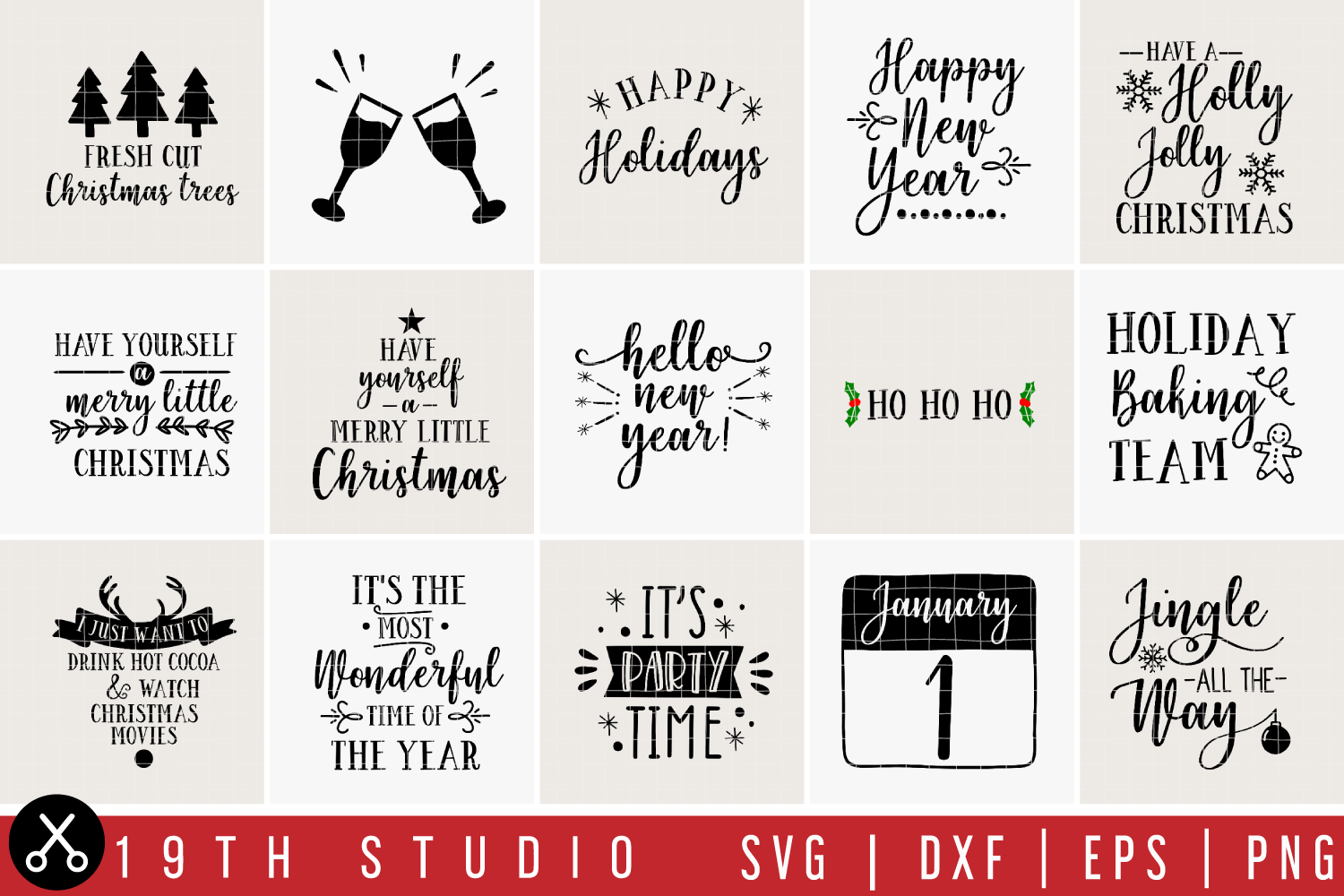 Mega Holidays SVG Bundle - M21 Craft House SVG - SVG files for Cricut and Silhouette