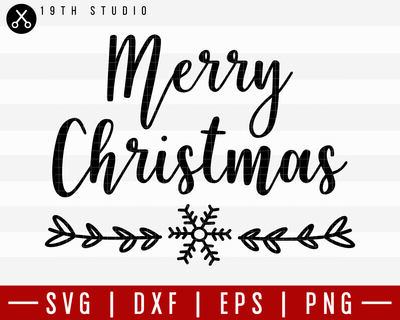 Merry Christmas SVG | M21F37 Craft House SVG - SVG files for Cricut and Silhouette