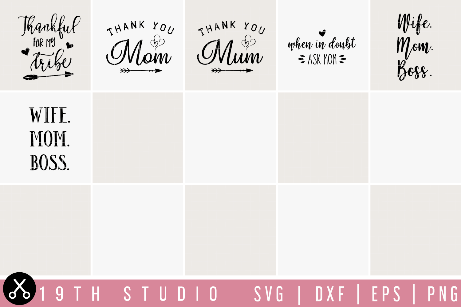 Mom | Mum SVG bundle | M23 Craft House SVG - SVG files for Cricut and Silhouette
