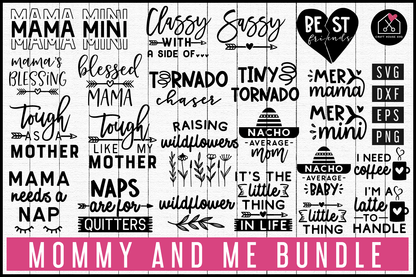 Mommy and me SVG Bundle | MB80 Craft House SVG - SVG files for Cricut and Silhouette