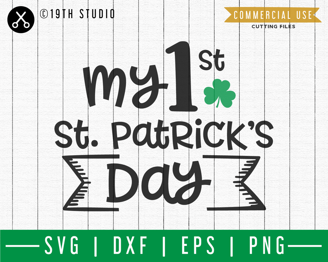 My First St. Patrick's Day SVG | A St. Patrick's Day SVG cut file M45F Craft House SVG - SVG files for Cricut and Silhouette