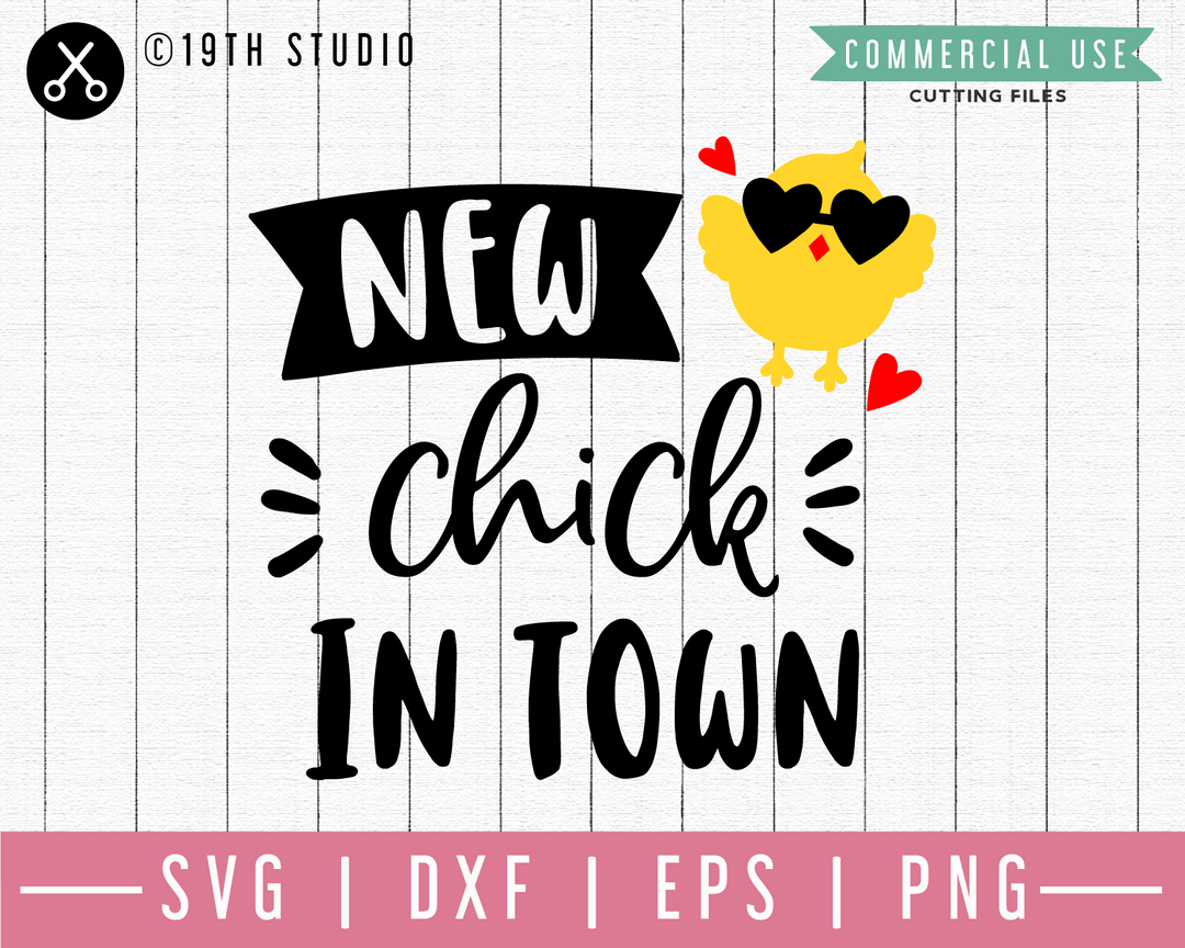 New chick in town SVG | M46F | An Easter SVG cut file Craft House SVG - SVG files for Cricut and Silhouette