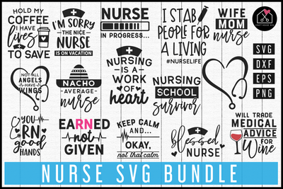 Nurse SVG Bundle | MB69 Craft House SVG - SVG files for Cricut and Silhouette