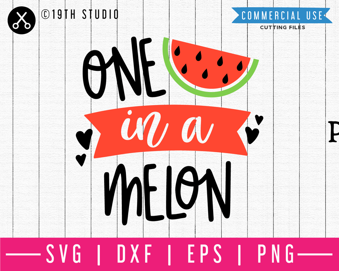 One in a melon SVG | M48F | A Summer SVG cut file Craft House SVG - SVG files for Cricut and Silhouette