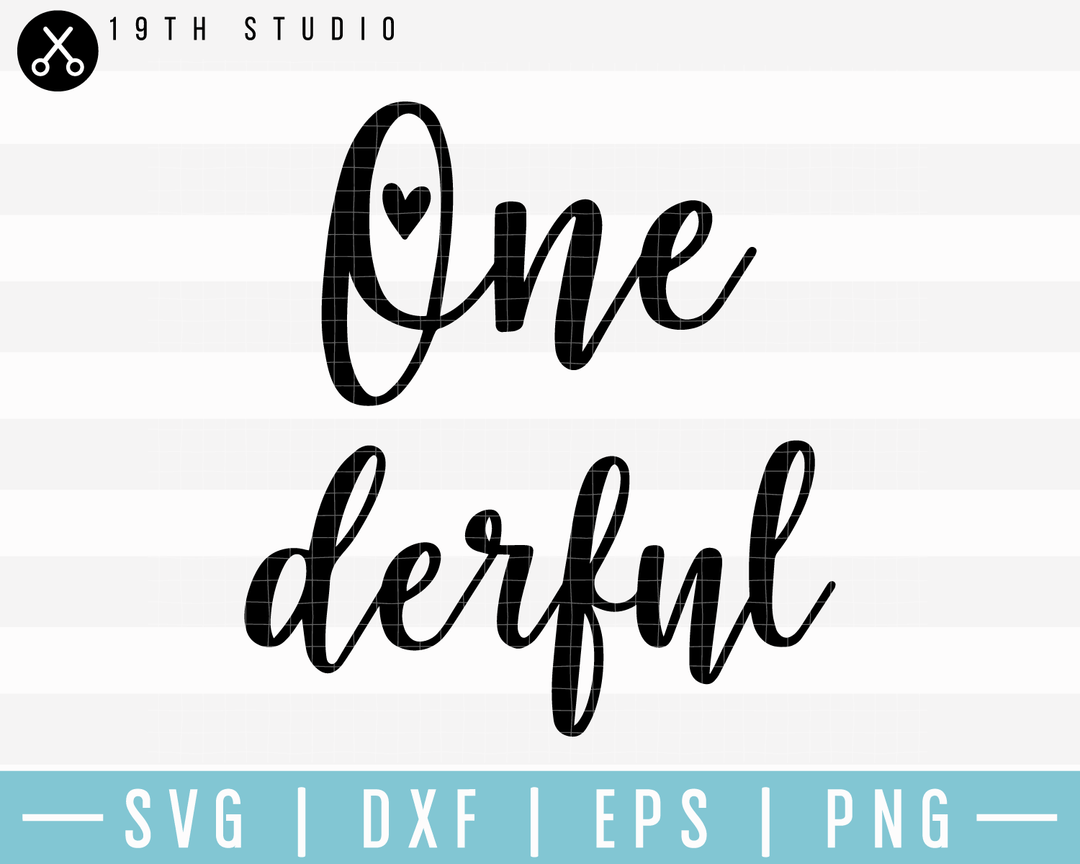 Onederful SVG | M17F12 Craft House SVG - SVG files for Cricut and Silhouette