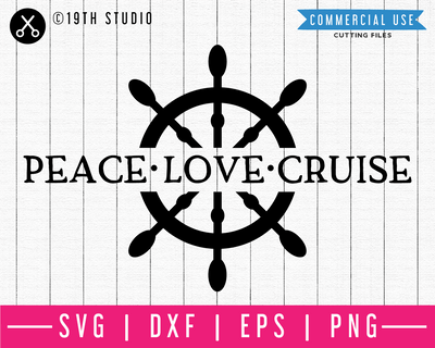 Peace love cruise SVG | M48F | A Summer SVG cut file Craft House SVG - SVG files for Cricut and Silhouette