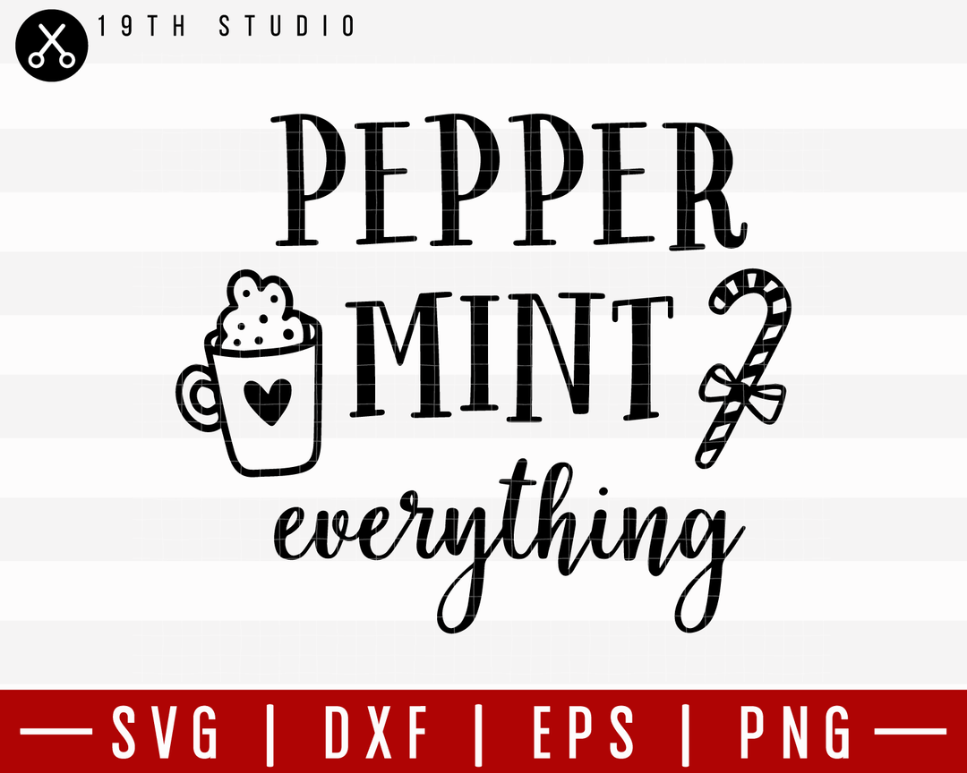 Pepper Mint Everything SVG | M21F46 Craft House SVG - SVG files for Cricut and Silhouette