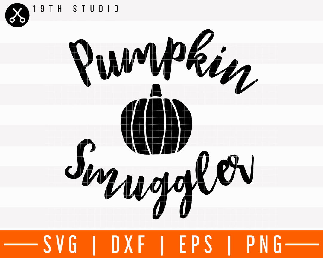 Pumpkin Smuggler SVG | M28F15 Craft House SVG - SVG files for Cricut and Silhouette