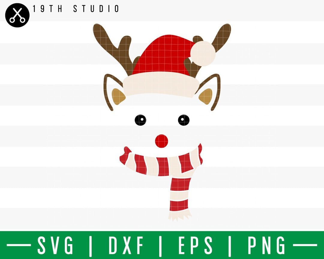 Reindeer Chritsmas SVG | M42F15 Craft House SVG - SVG files for Cricut and Silhouette