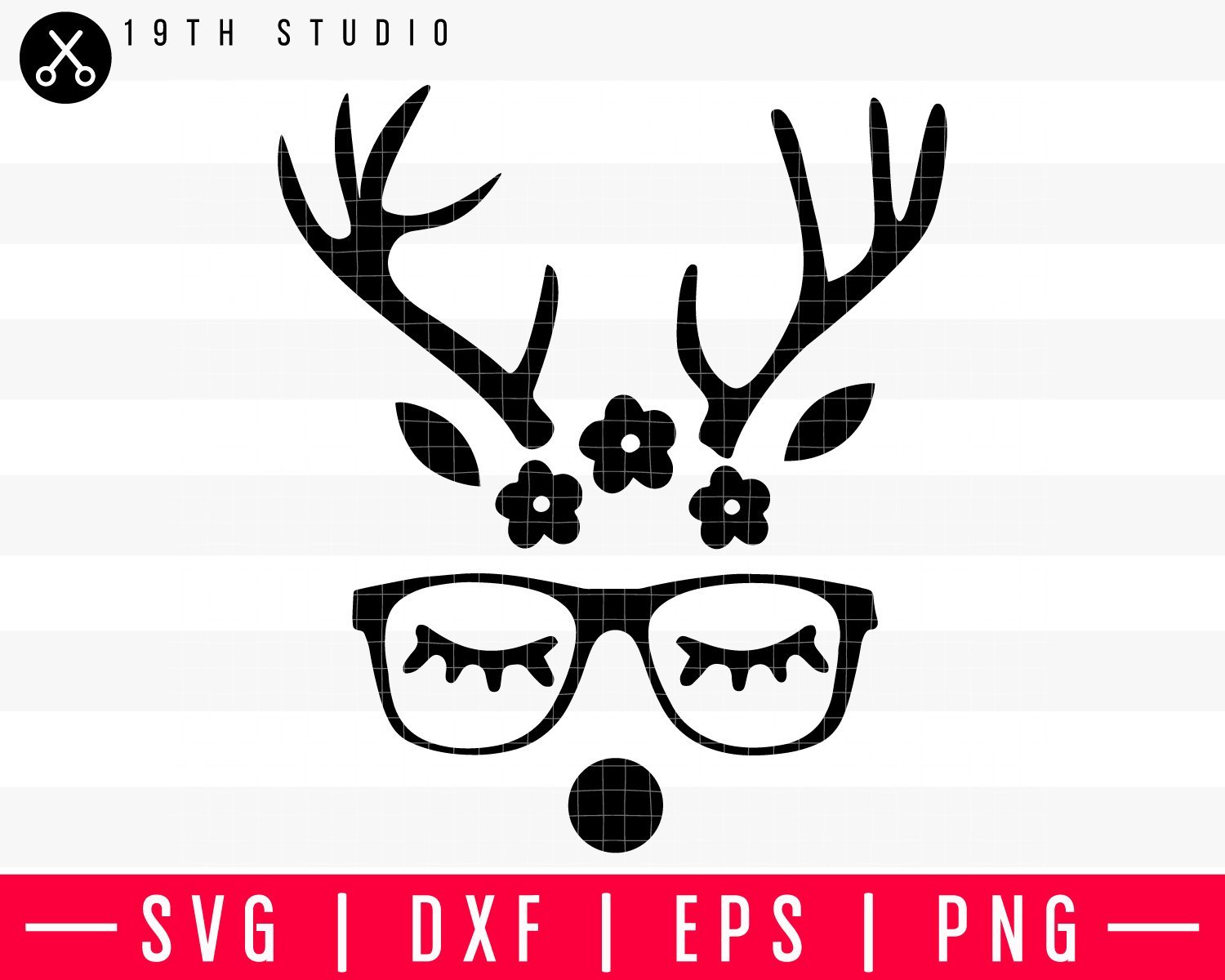 Reindeer girl SVG | M37F9 Craft House SVG - SVG files for Cricut and Silhouette