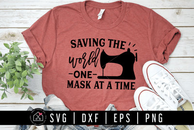 Saving the world one mask at a time SVG | M77F Craft House SVG - SVG files for Cricut and Silhouette