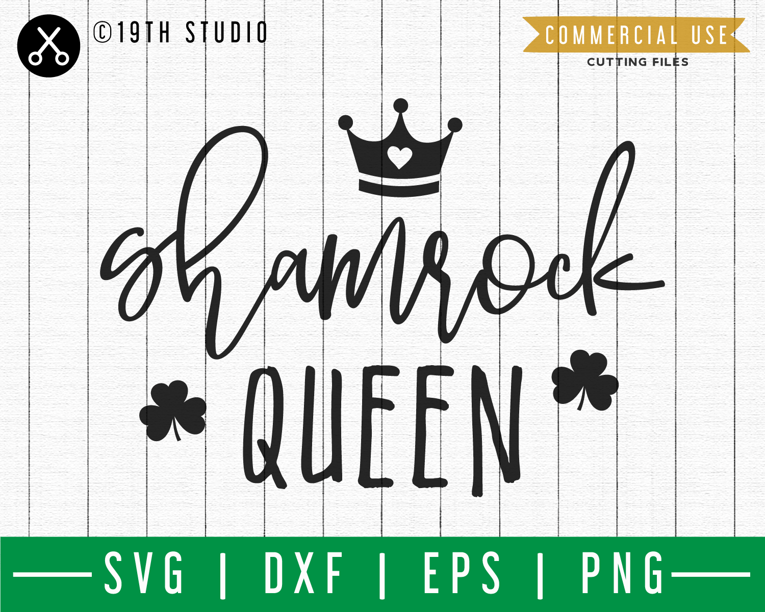 Shamrock queen SVG | A St. Patrick's Day SVG cut file M45F Craft House SVG - SVG files for Cricut and Silhouette