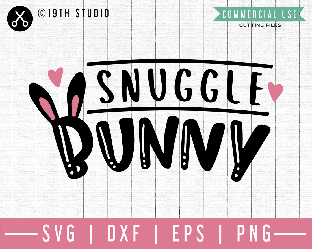 Snuggle Bunny SVG | M46F | An Easter SVG cut file Craft House SVG - SVG files for Cricut and Silhouette