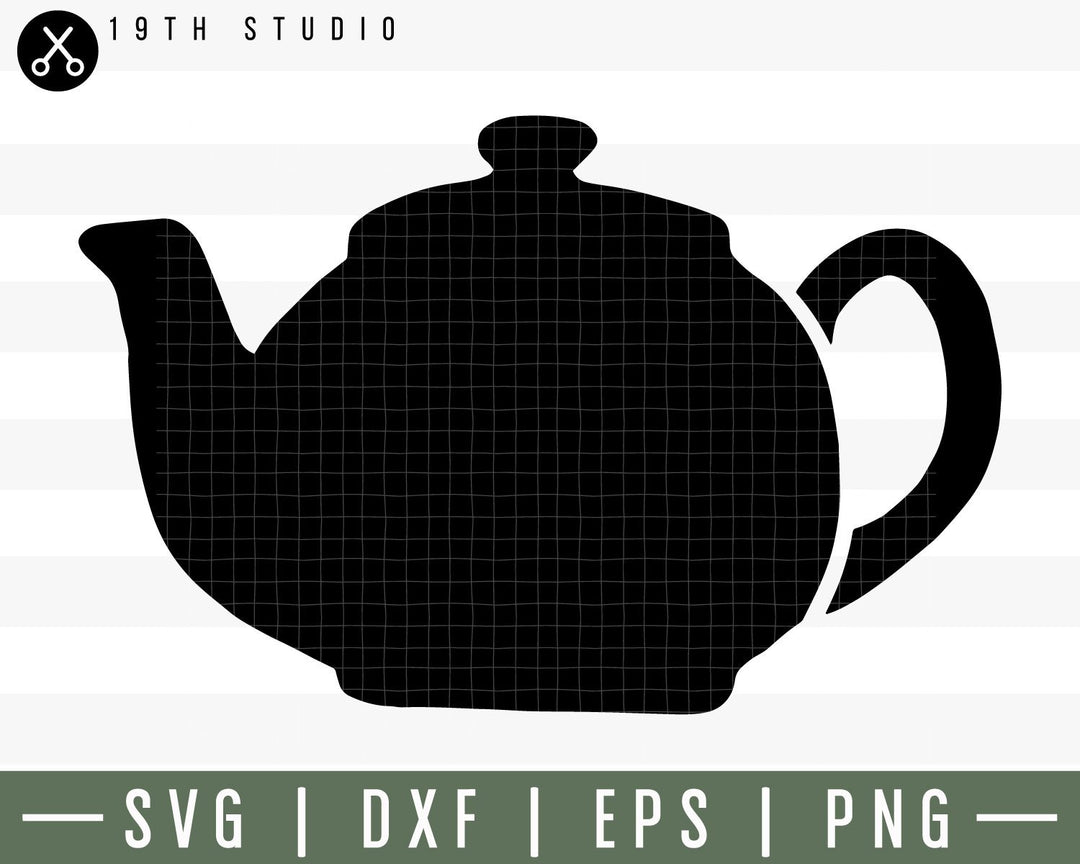 Tea pot SVG | M30F14 Craft House SVG - SVG files for Cricut and Silhouette