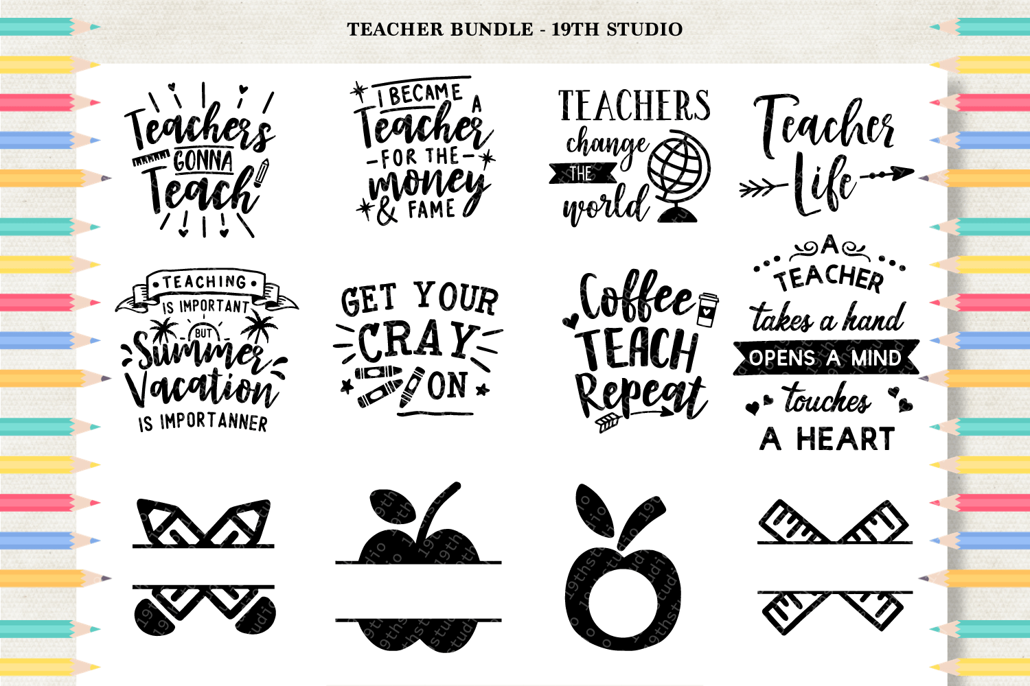 Teacher SVG bundle | M5 - Craft House SVG