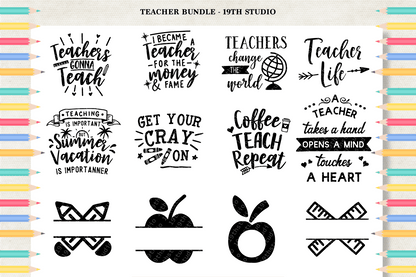 Teacher SVG bundle | M5 Craft House SVG - SVG files for Cricut and Silhouette
