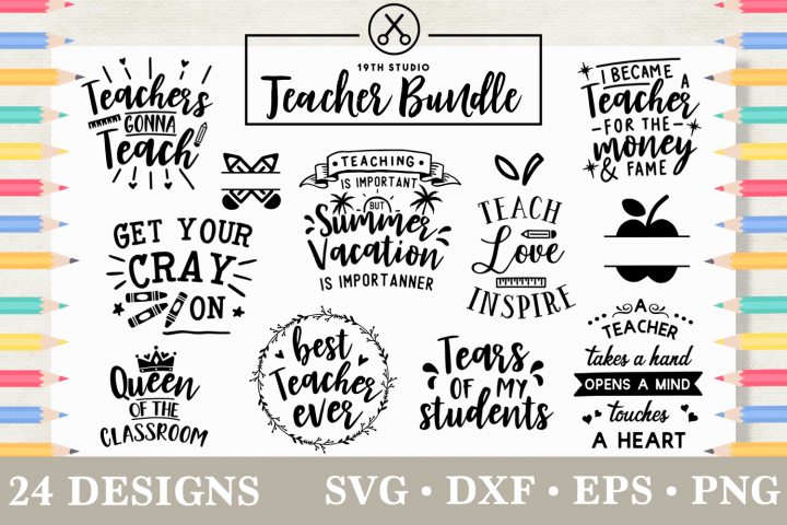 Teacher SVG bundle | M5 Craft House SVG - SVG files for Cricut and Silhouette