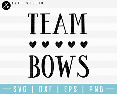 Team Bows SVG | M17F20 Craft House SVG - SVG files for Cricut and Silhouette