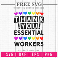Thank You Essential Workers SVG | FB82 Craft House SVG - SVG files for Cricut and Silhouette