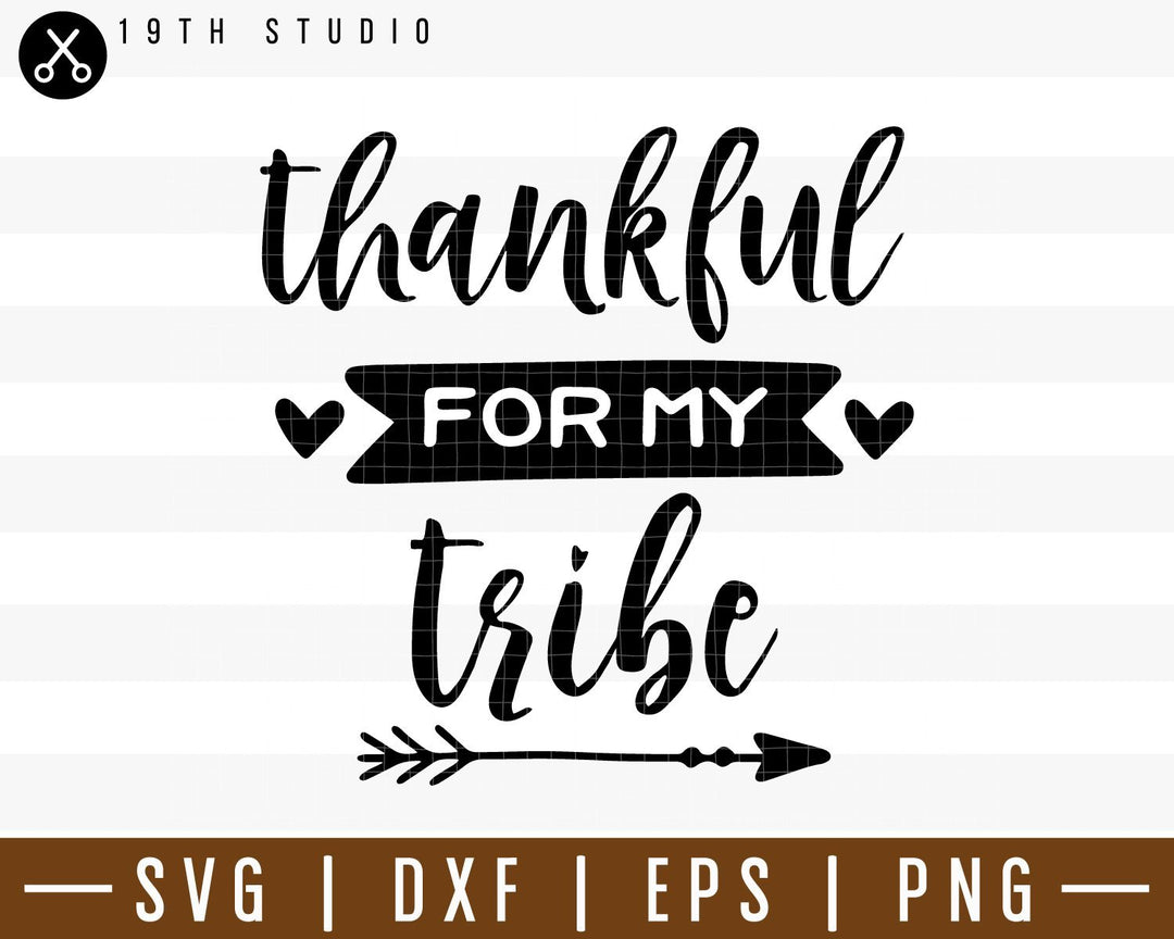 Thankful for my tribe SVG | M38F12 Craft House SVG - SVG files for Cricut and Silhouette