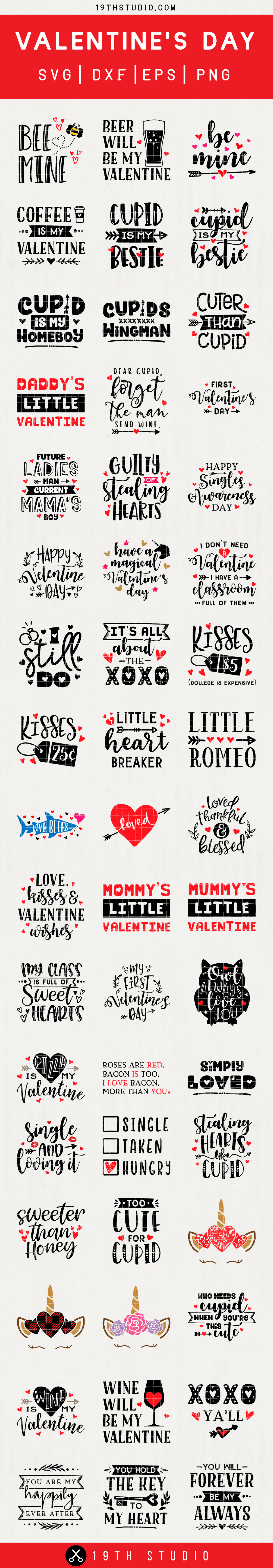 Valentine's Day SVG Bundle | M43 Craft House SVG - SVG files for Cricut and Silhouette